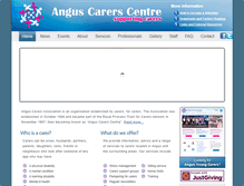 Tablet Screenshot of anguscarers.co.uk